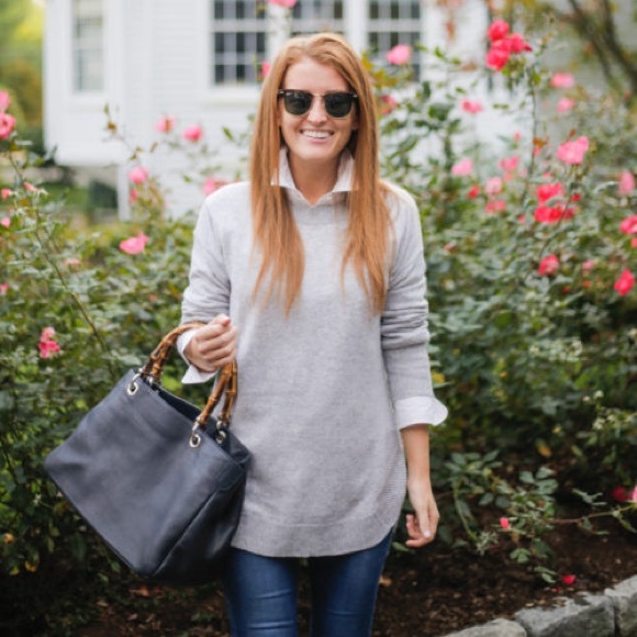 J.Crew Collection Italian Cashmere Tunic Pull Over Sweater - Picture 2 of 9